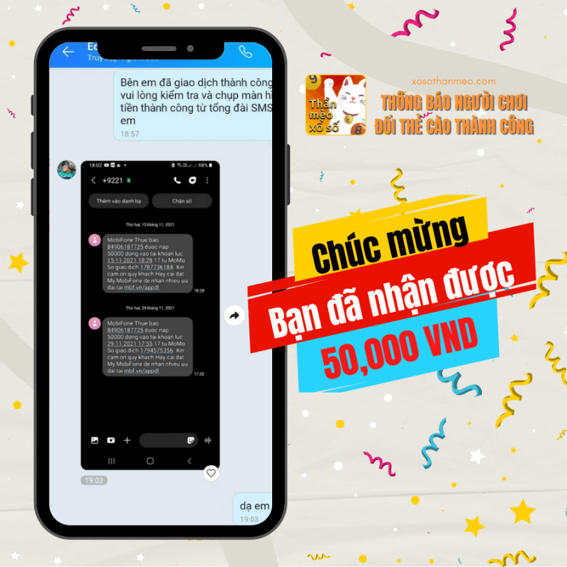 Cập nhật danh sách người chơi trúng thưởng tháng 11/2021