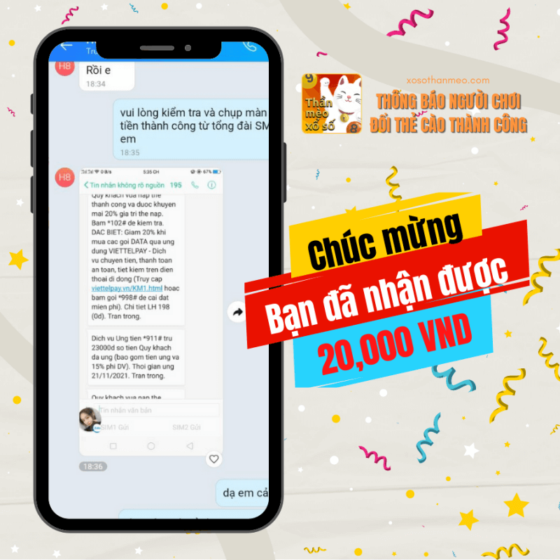 Cập nhật danh sách người chơi trúng thưởng tháng 11/2021