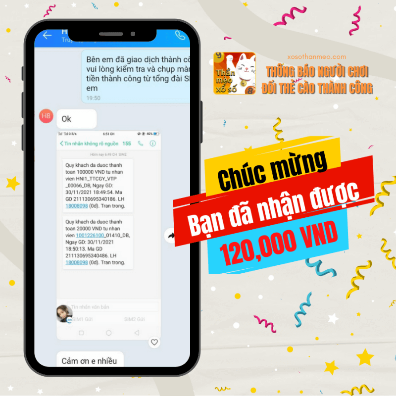 Cập nhật danh sách người chơi trúng thưởng tháng 11/2021