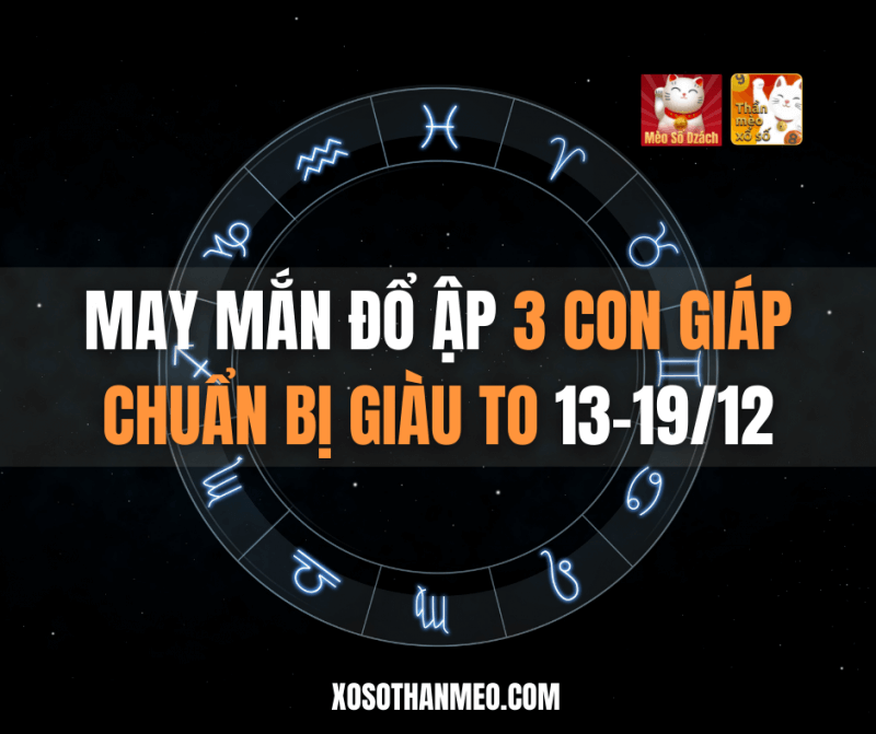 May mắn đổ ập, 3 con giáp chuẩn bị giàu to (13-19/12)