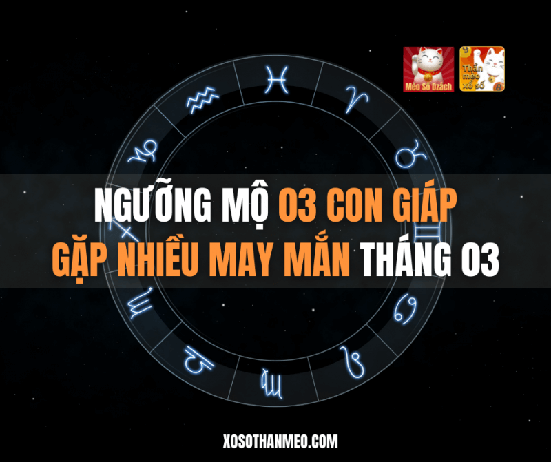 Ngưỡng mộ 03 con giáp gặp nhiều may mắn tháng 03