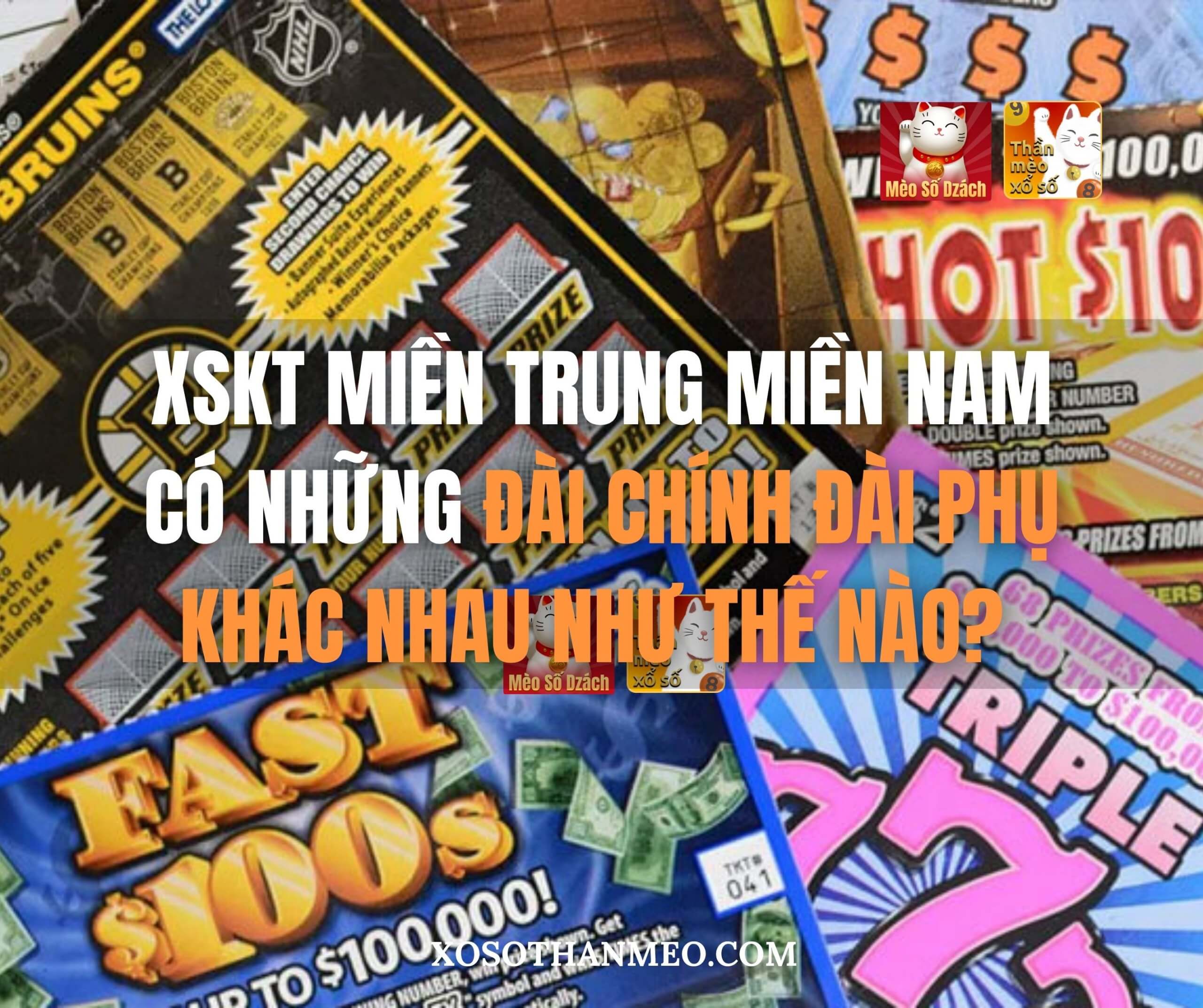 XSKT Miền Trung, Miền Nam có những đài chính, đài phụ như thế nào?