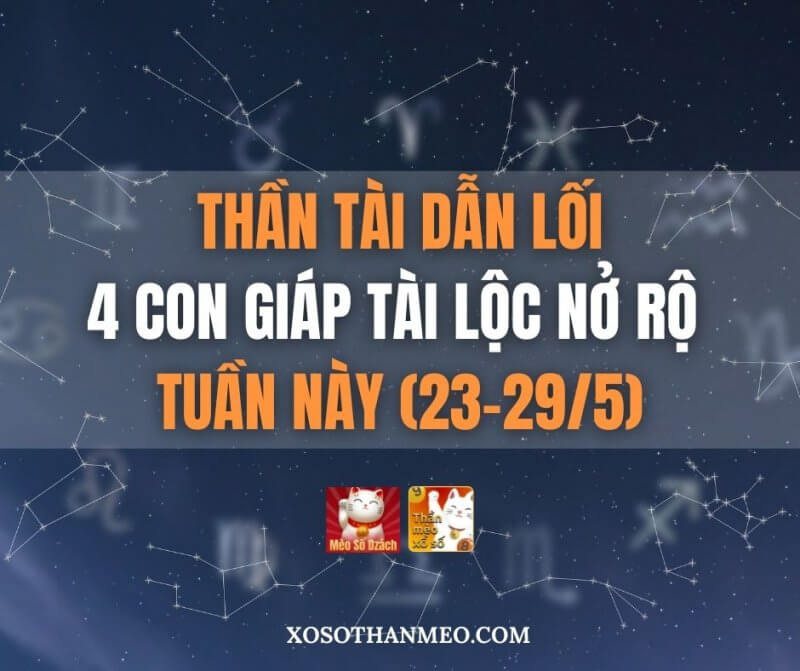 Thần Tài dẫn lối, 4 con giáp tài lộc nở rộ tuần này (23-29/5)