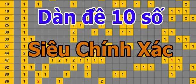 Cách bắt dàn đề 10 số khung 3 ngày từ chuyên gia