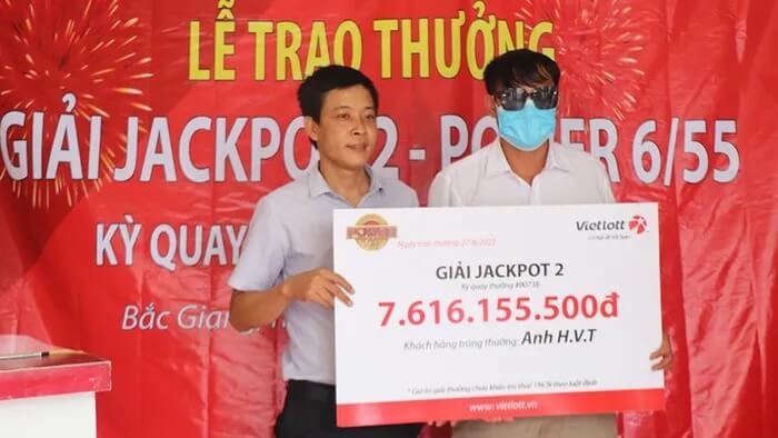 Người chơi tại Bắc Giang trúng Vietlott hơn 7,6 tỷ đồng