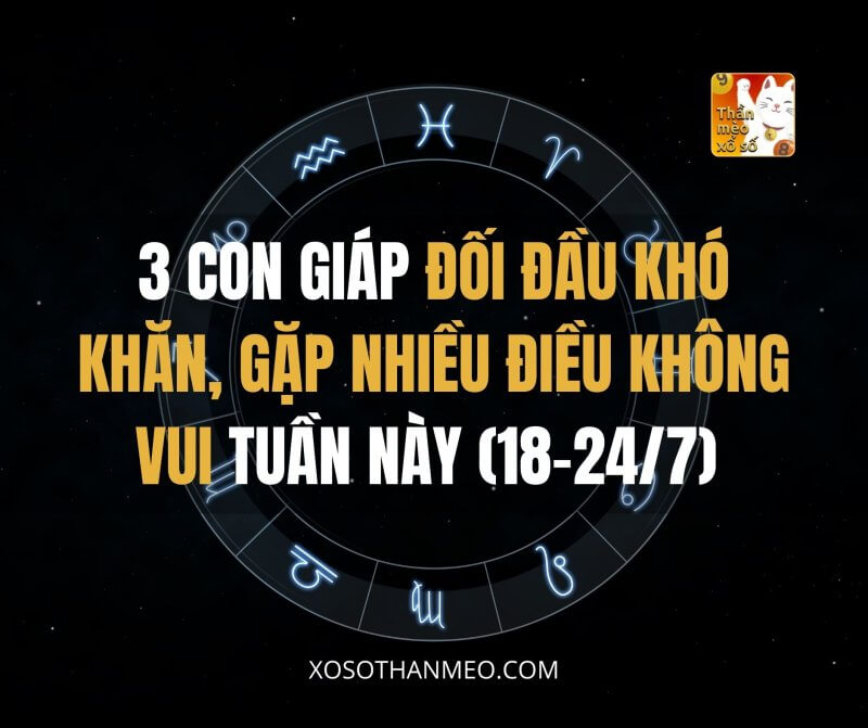 3 con giáp đối đầu khó khăn, gặp nhiều điều không vui tuần này (18-24/7)