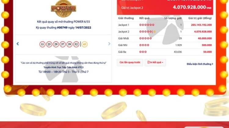 Jackpot 205 tỷ đồng đã nổ tại Đà Nẵng