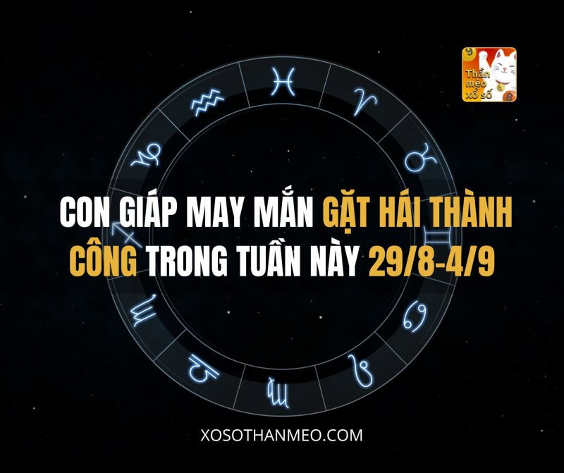 Con giáp may mắn gặt hái thành công tới tấp trong tuần này 29/8-4/9