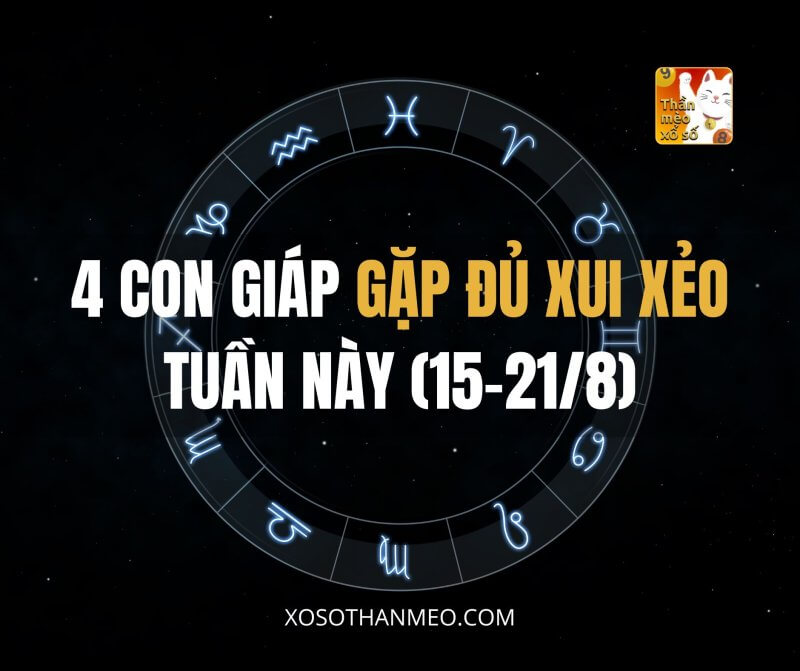 4 con giáp gặp đủ xui xẻo tuần này (15-21/8)