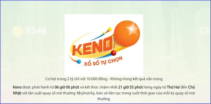 Xổ số tự chọn KENO: Cách chơi và Giải thưởng