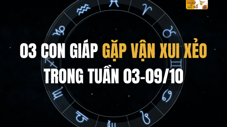 03 con giáp gặp vận xui xẻo trong tuần 03-09/10