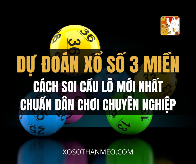 Dự đoán xổ số 3 miền, cách soi cầu lô mới nhất chuẩn dân chơi chuyên nghiệp