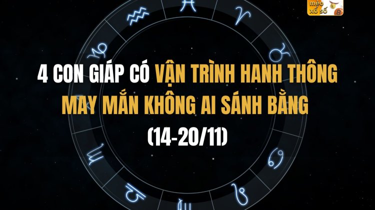 4 con giáp có vận trình hanh thông, may mắn không ai sánh bằng (14-20/11)