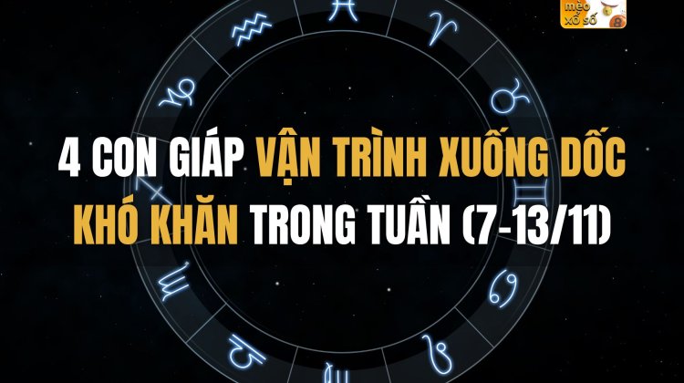 4 con giáp vận trình xuống dốc khó khăn trong tuần (7-13/11)