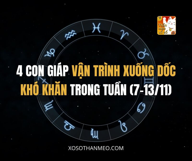 4 con giáp vận trình xuống dốc khó khăn trong tuần (7-13/11)