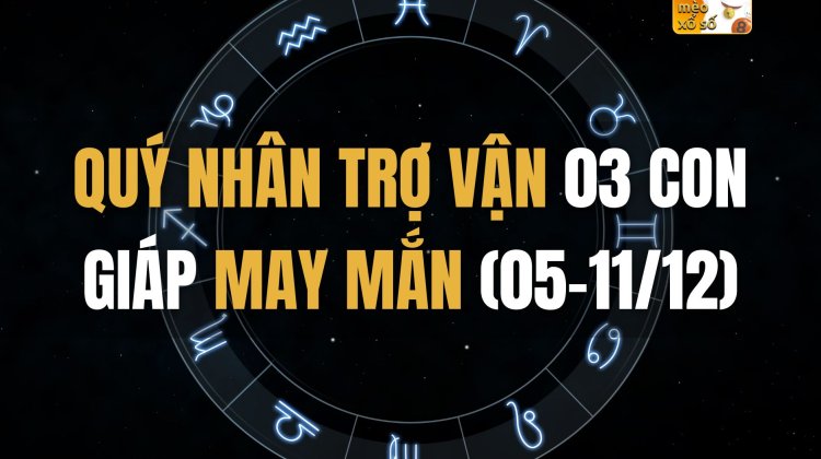 Quý nhân trợ vận 03 con giáp may mắn (05-11/12)