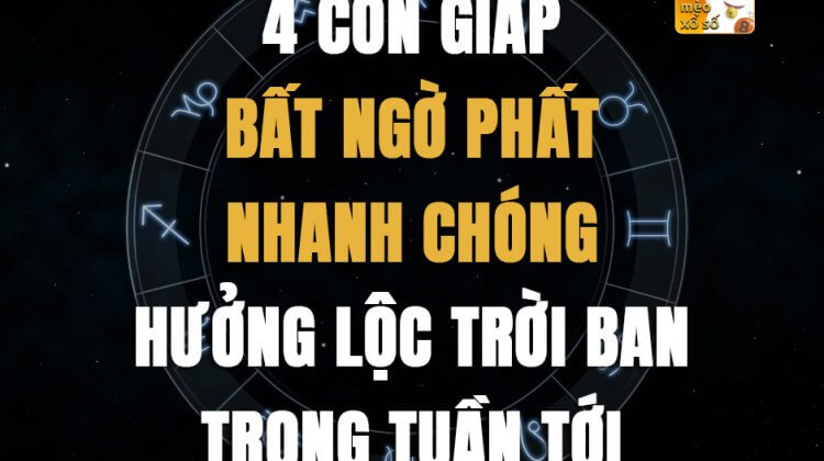 4 con giáp bất ngờ phất nhanh chóng, hưởng lộc trời ban trong tuần tới