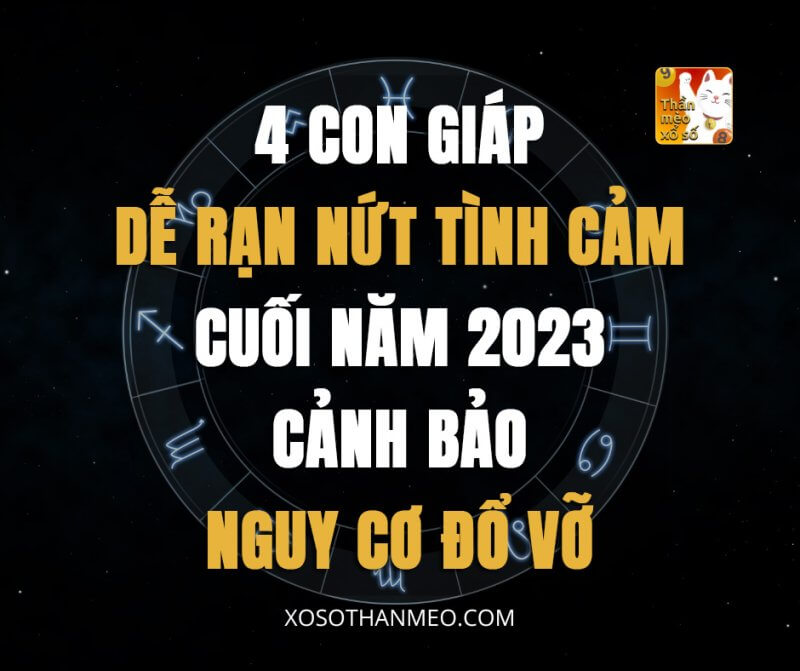 4 con giáp dễ rạn nứt tình cảm cuối năm 2023