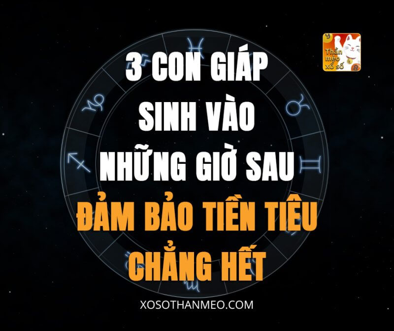 3 con giáp sinh vào những giờ sau, đảm bảo tiền tiêu chẳng hết