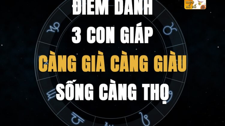 Điểm danh 3 con giáp càng già càng giàu, sống càng thọ