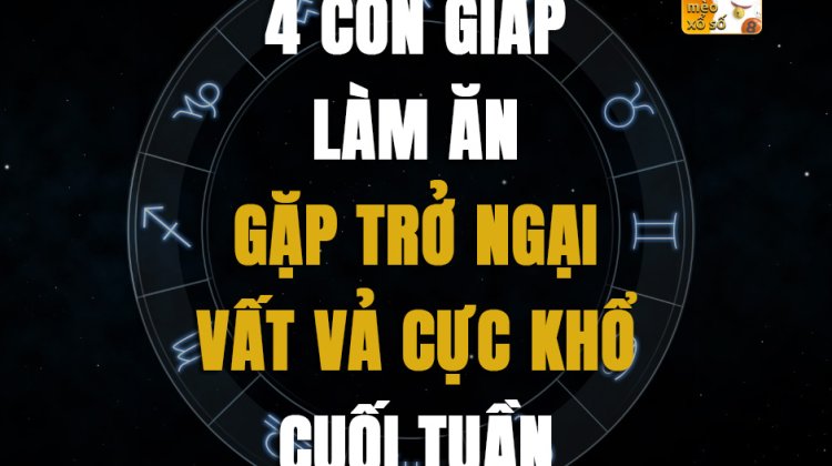4 con giáp làm ăn gặp trở ngại, vất vả cực khổ cuối tuần