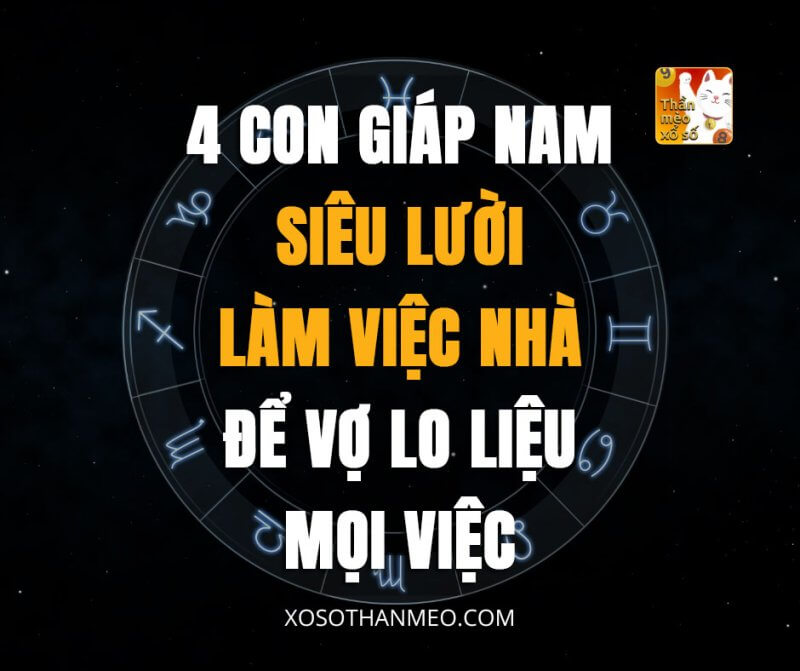 4 con giáp nam siêu lười làm việc nhà, để vợ lo liệu mọi việc