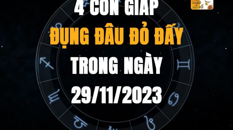 4 con giáp đụng đâu đỏ đấy trong ngày 29/11/2023