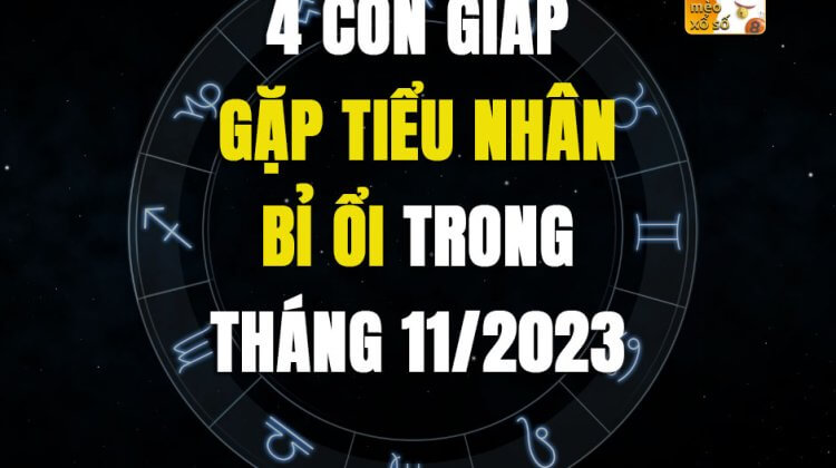 4 con giáp gặp tiểu nhân bỉ ổi trong tháng 11/2023