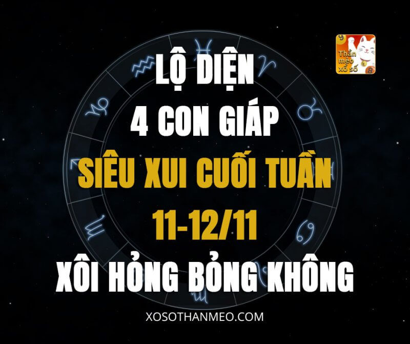 Lộ diện 4 con giáp siêu xui cuối tuần này 11-12/11, xôi hỏng bỏng không