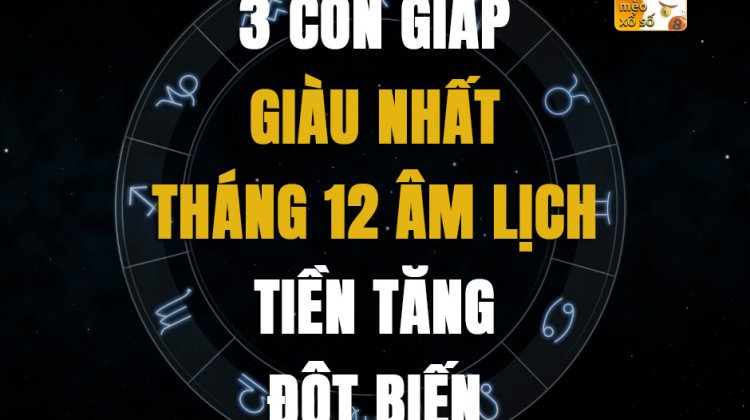 3 con giáp giàu nhất tháng 12 Âm lịch, tiền tăng đột biến