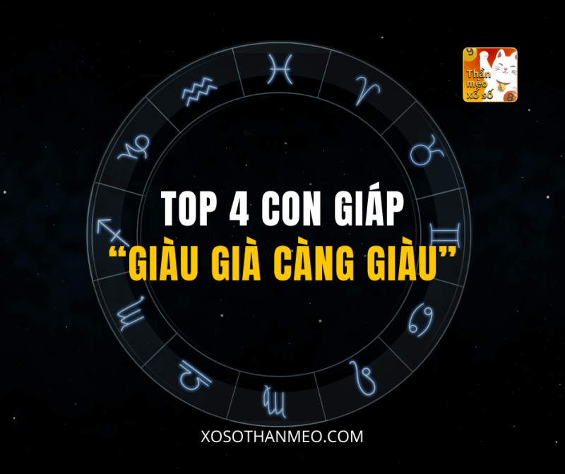 Top 4 con giáp“càng già càng giàu”