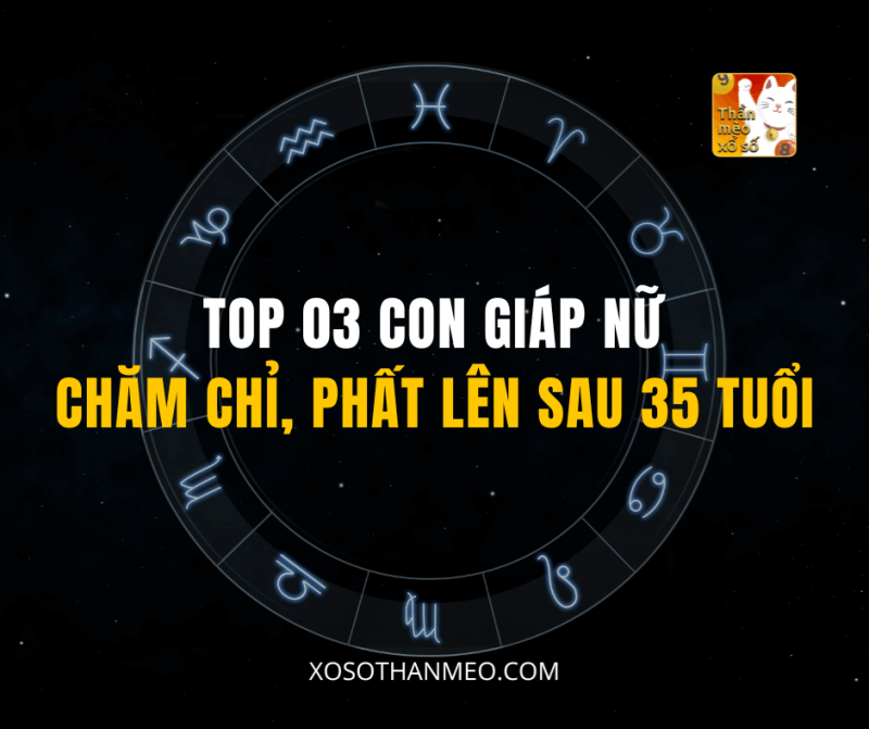 TOP 03 CON GIÁP NỮ CHĂM CHỈ, PHẤT LÊN SAU 35 TUỔI