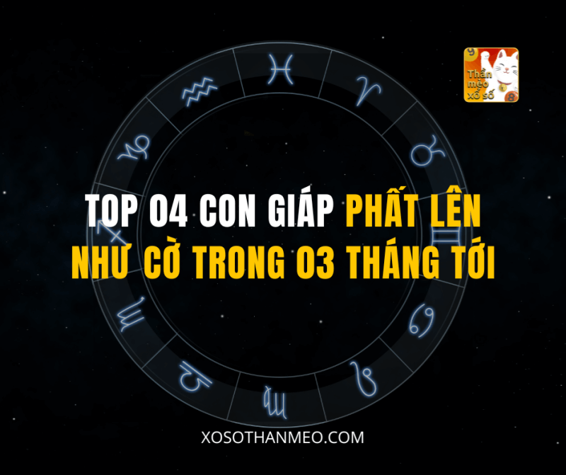 TOP 04 CON GIÁP PHẤT LÊN NHƯ CỜ TRONG 03 THÁNG TỚI