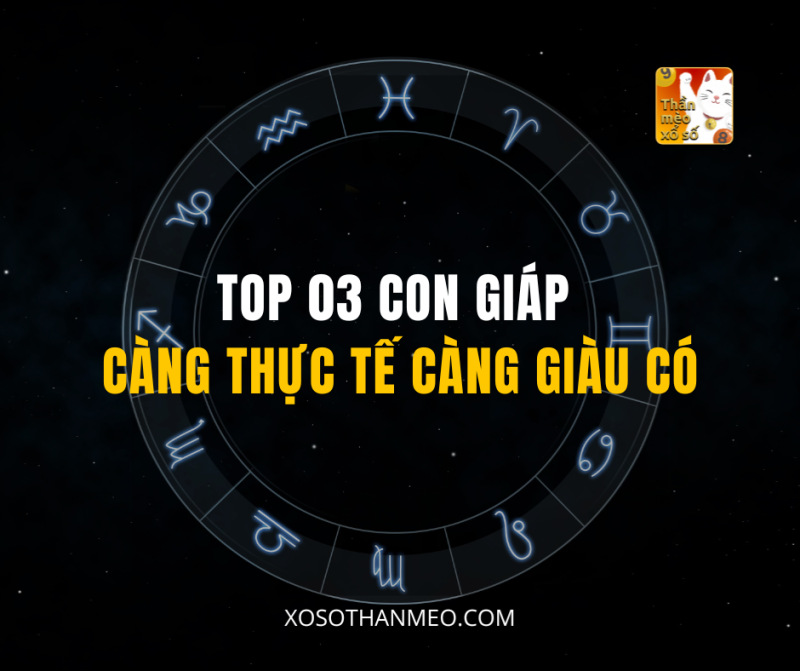 TOP 03 CON GIÁP CÀNG THỰC TẾ CÀNG GIÀU CÓ