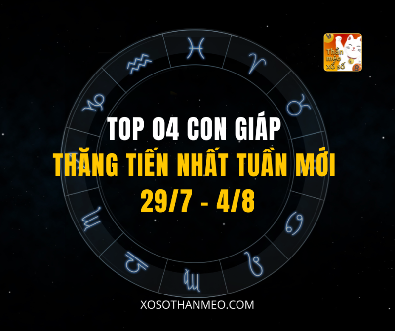 TOP 04 CON GIÁP THĂNG TIẾN NHẤT TUẦN MỚI 29/7 – 4/8