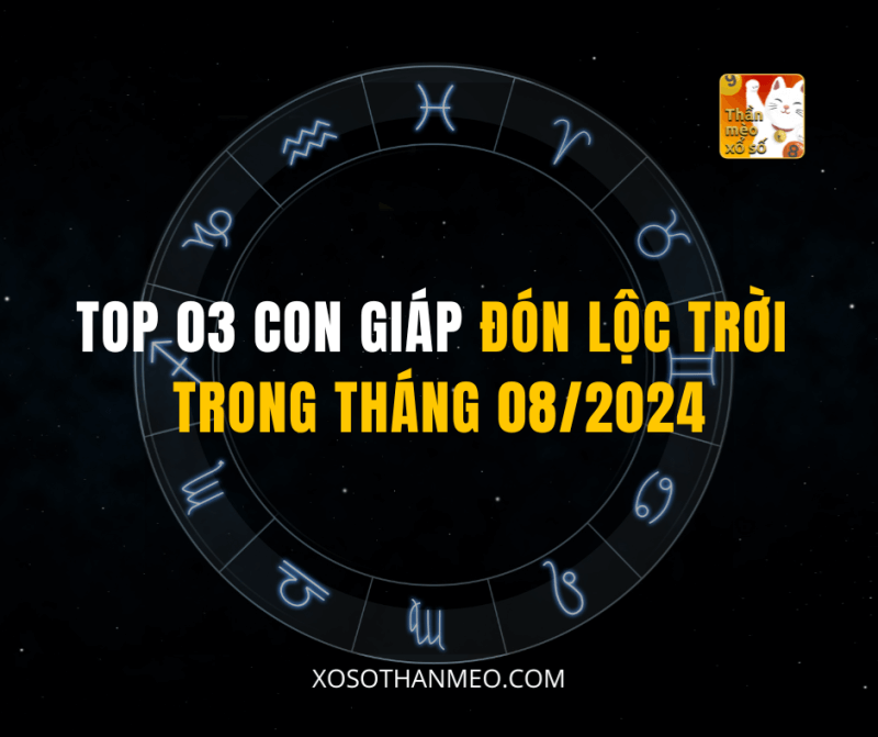 TOP 03 CON GIÁP ĐÓN LỘC TRỜI TRONG THÁNG 08/2024