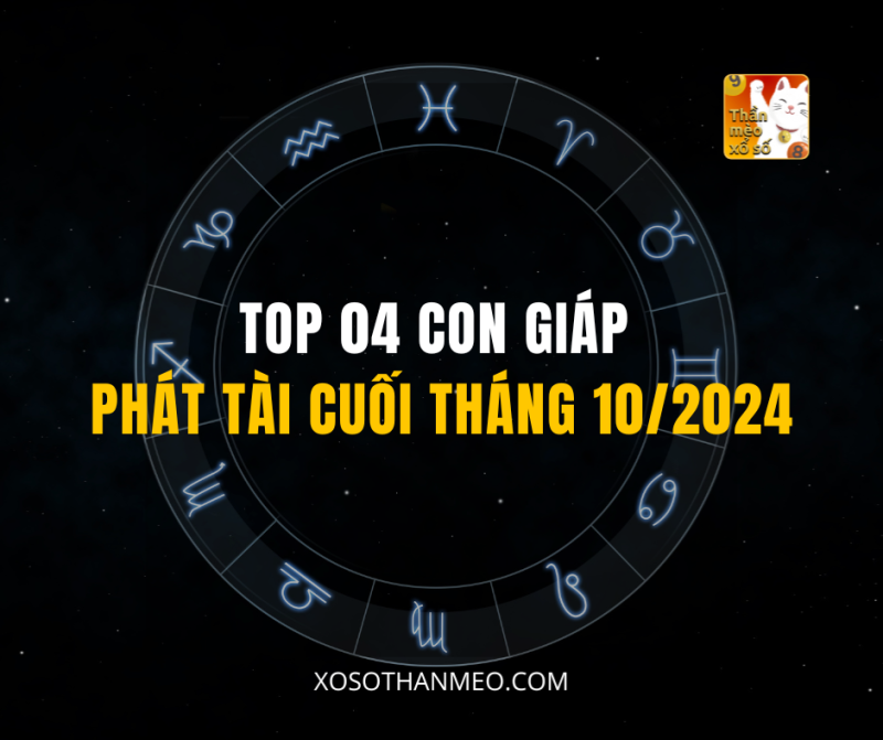 TOP 04 CON GIÁP PHÁT TÀI CUỐI THÁNG 10/2024