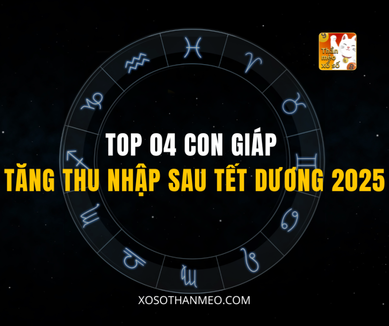 TOP 04 CON GIÁP TĂNG THU NHẬP SAU TẾT DƯƠNG 2025