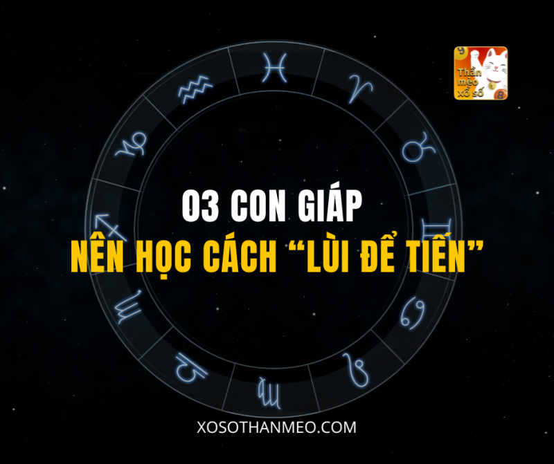 03 CON GIÁP NÊN HỌC CÁCH “LÙI ĐỂ TIẾN”