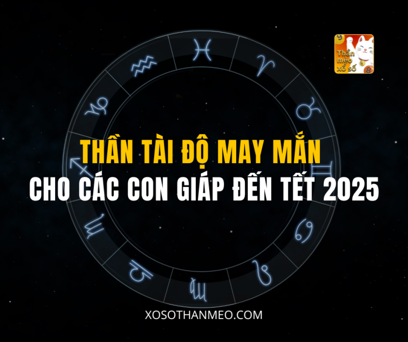THẦN TÀI ĐỘ MAY MẮN CHO CÁC CON GIÁP ĐẾN TẾT 2025