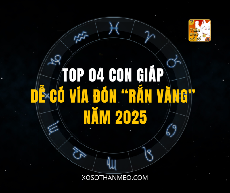 TOP 04 CON GIÁP DỄ CÓ VÍA ĐÓN “RẮN VÀNG” NĂM 2025