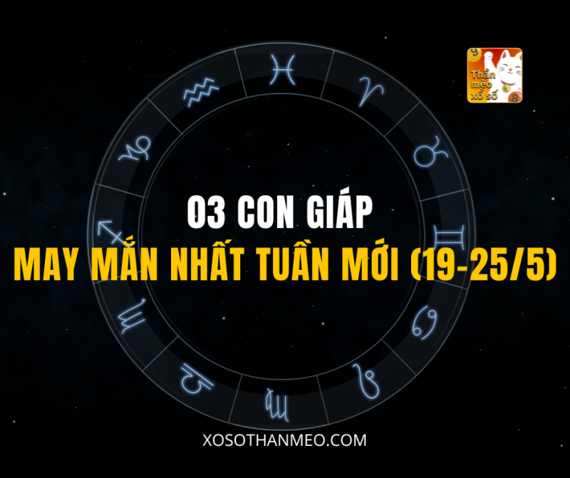 03 CON GIÁP MAY MẮN NHẤT TUẦN MỚI (19–25/5)