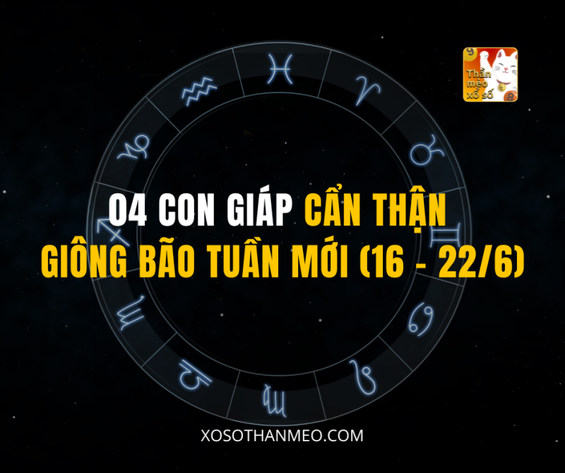 04 CON GIÁP CẨN THẬN GIÔNG BÃO TUẦN MỚI (16 – 22/6)