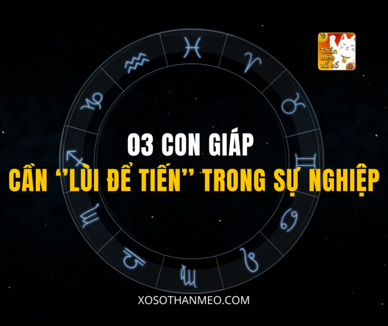 03 CON GIÁP CẦN ‘’LÙI ĐỂ TIẾN’’ TRONG SỰ NGHIỆP