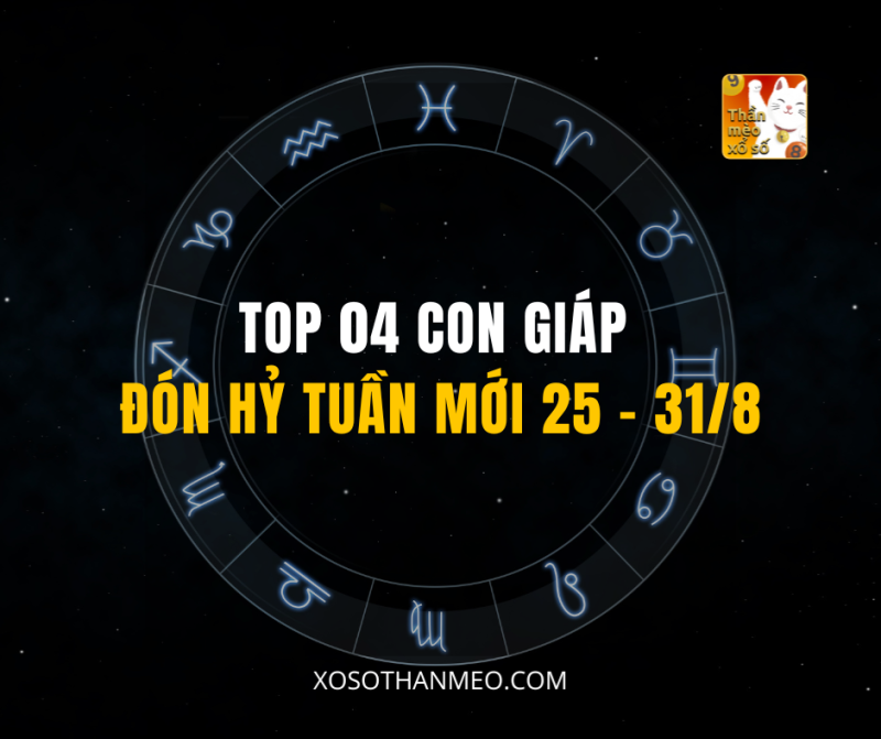 TOP 04 CON GIÁP ĐÓN HỶ TUẦN MỚI 25 – 31/8