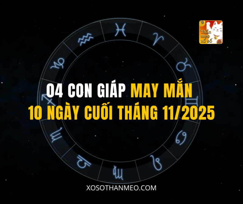 04 CON GIÁP MAY MẮN 10 NGÀY CUỐI THÁNG 11/2025
