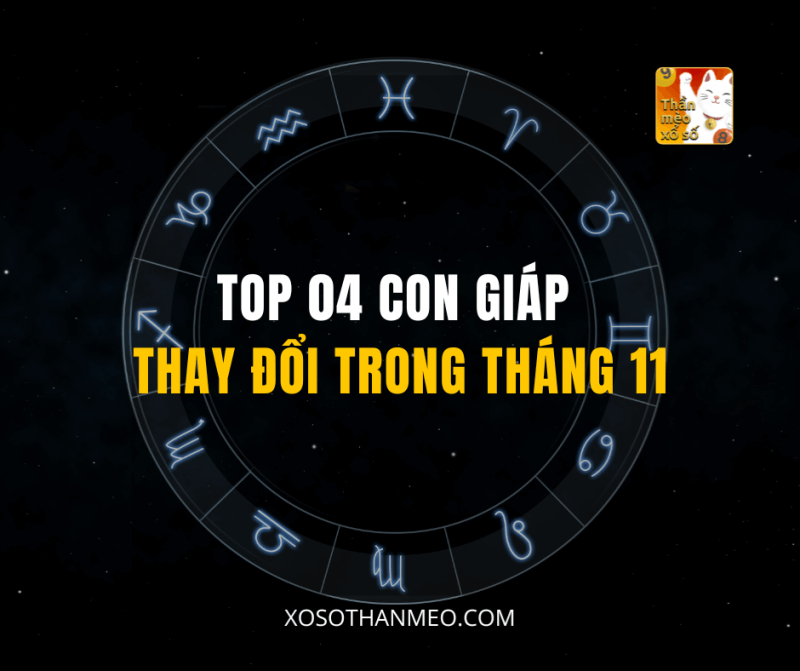 TOP 04 CON GIÁP THAY ĐỔI TRONG THÁNG 11