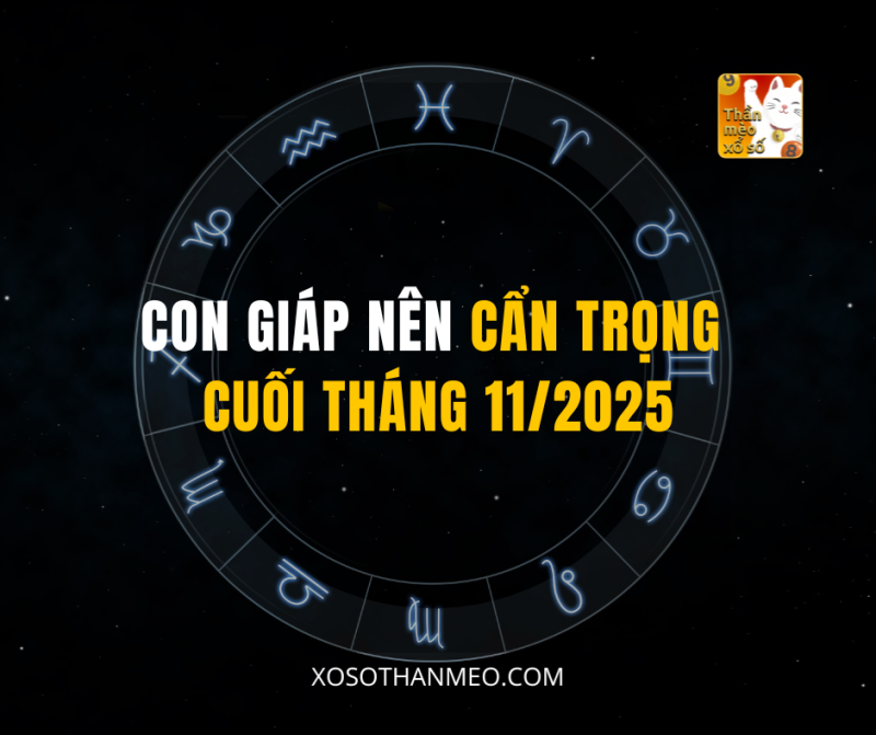 CON GIÁP NÊN CẨN TRỌNG CUỐI THÁNG 11/2025