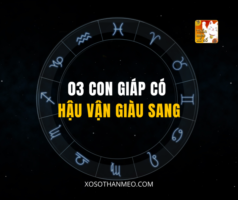 03 CON GIÁP CÓ HẬU VẬN GIÀU SANG