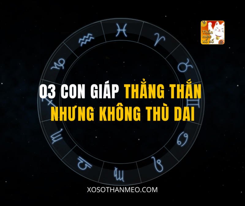 03 CON GIÁP THẲNG THẮN NHƯNG KHÔNG THÙ DAI
